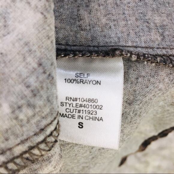 Strappy Brown Flowy Crop Top Cami Small - Picture 9 of 9